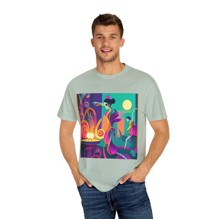 Dance of the Skeleton Ballerinas Unisex Garment-Dyed T-shirt