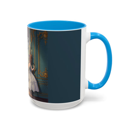 🕯️🎃 The Moonlit Manor Drawing Room Colorful Mug – Elegant Halloween Charm