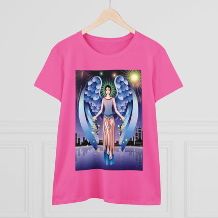 Celestial Symphony Women's Midweight Cotton Tee