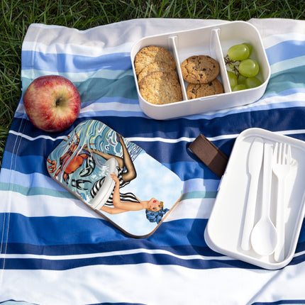 Seafoam Follies: Waves & Stripes Bento Lunch Box