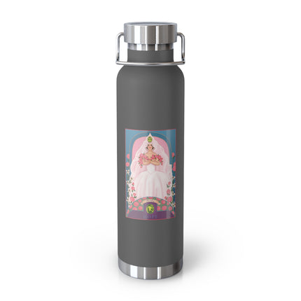 August & Peridot (from the Gem Series) by Sofia Chiostri Copper Vacuum Insulated Bottle, 22oz
