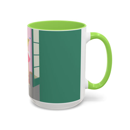 The Yellow Hat Colorful Mugs – 1920s Vogue Whimsy & Playful Elegance