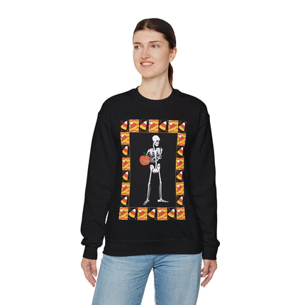 Candy Corn Skeleton Unisex Heavy Blend™ Crewneck Sweatshirt