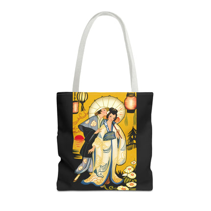 Golden Embrace Tote Bag (AOP)