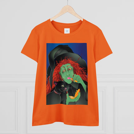 Mirror, Mirror A Witch's Touch Women's Midweight Cotton Tee
