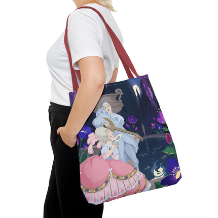 🌙🎶 The Moonlit Garden Serenade Tote Bag – Art Deco Musical Fantasy