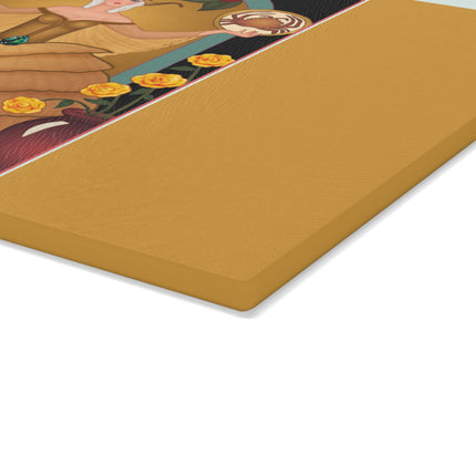 June & Pearl, Alexandrite Zodiac Glass Cutting Board