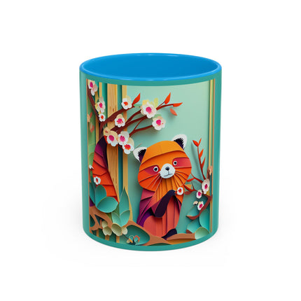 A Playful Red Panda Colorful Mugs (11oz, 15oz)