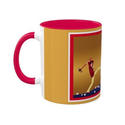 Crack-Up Comedy: The Great Egg Duel Colorful Mugs, 11oz