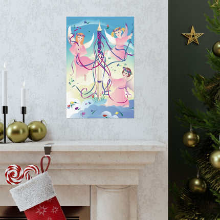 Angelic Revelry Premium Matte Vertical Posters