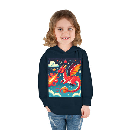 Starry Sky Dragon Toddler Pullover Fleece Hoodie