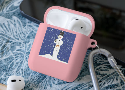 Snowman in Falling Snow AirPods Cover