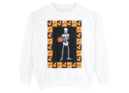 Candy Corn Skeleton Unisex Garment-Dyed Sweatshirt