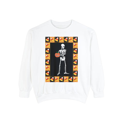 Candy Corn Skeleton Unisex Garment-Dyed Sweatshirt