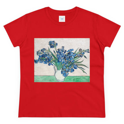 Irises by Van Gogh Women's Midweight Cotton Tee