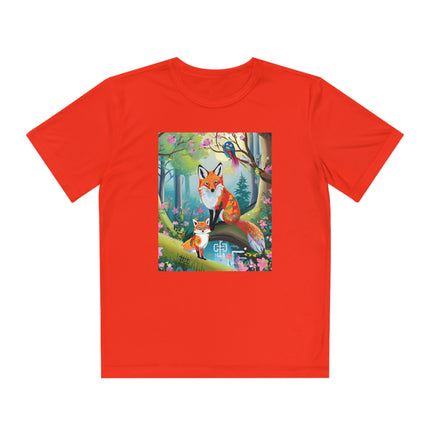 Mischievous Fox Youth Competitor Tee – Forest Fun & Whimsical Adventure