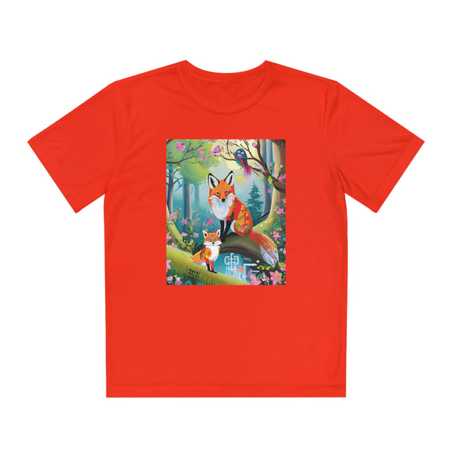 Mischievous Fox Youth Competitor Tee – Forest Fun & Whimsical Adventure
