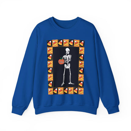 Candy Corn Skeleton Unisex Heavy Blend™ Crewneck Sweatshirt