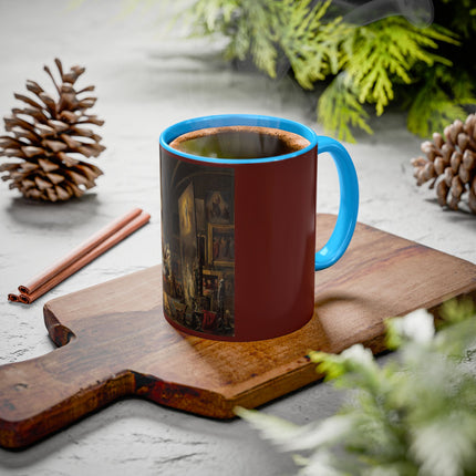 Raphael and his Muse in the Atelier by Vincenzo Abbati Colorful Mugs (11oz, 15oz)