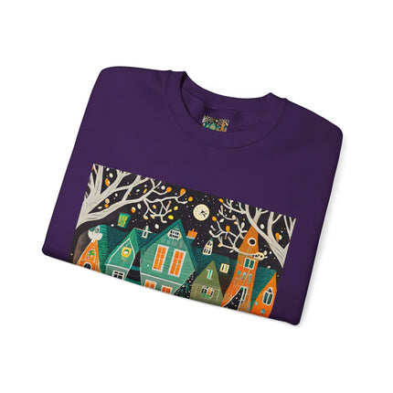 Night of the Trick-or-Treating Owlets Unisex Heavy Blend™ Crewneck Sweatshirt