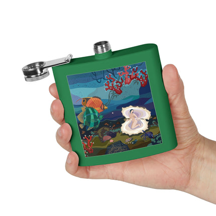Ocean Pearl Siren Flask – Mystical Mermaid & Marine Enchantment