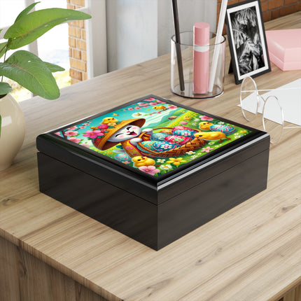 Geisha Kitten’s Easter Delight Jewelry Box