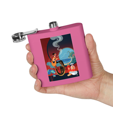 Golden Day Serenade Stainless Steel Flask – Elegant Harmony & Sunlit Grace