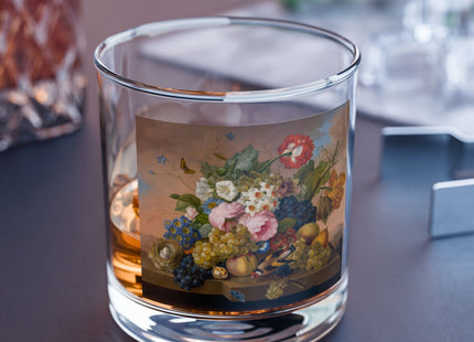Floral Still Life by Franz Xaver Petter Rocks Glass, 10oz