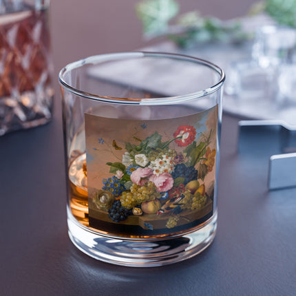 Floral Still Life Rocks Glass, 10oz