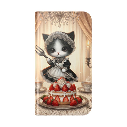 🍓🐱 The Patisserie Kitten Flip Case – Sweet Charm & Storybook Delight