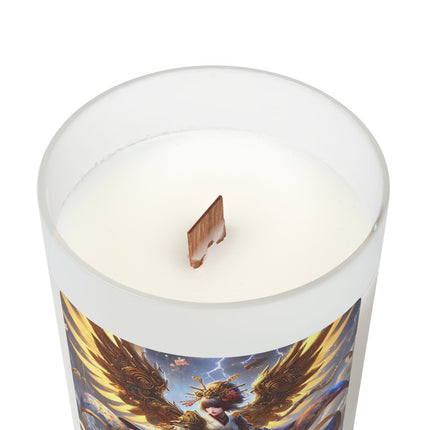 Valkyrie Descending Through Storm Frosted Candle