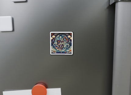 Skeleton Kabuki Performer Die-Cut Magnets (5 Sizes)