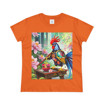 Cyberpunk Rooster Cotton Tee