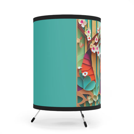 A Playful Red Panda Tripod Lamp