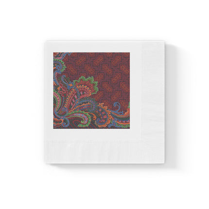 Design for a Carpet by Anonymous I White Coined Napkins