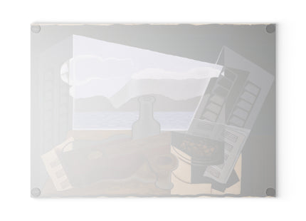 Open Window by Juan Gris Glass Cutting Board