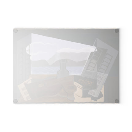 Open Window by Juan Gris Glass Cutting Board