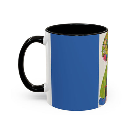 Lady with the Golden Fish Colorful Mugs – Whimsical Fashion & Playful Fantasy