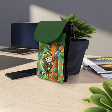 Stealthy Stripes Small Cell Phone Wallet