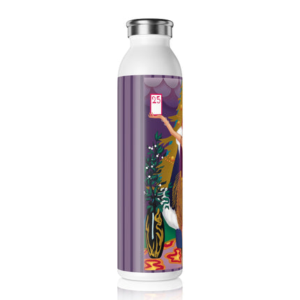 Countdown to Christmas Elegance Slim Water Bottle
