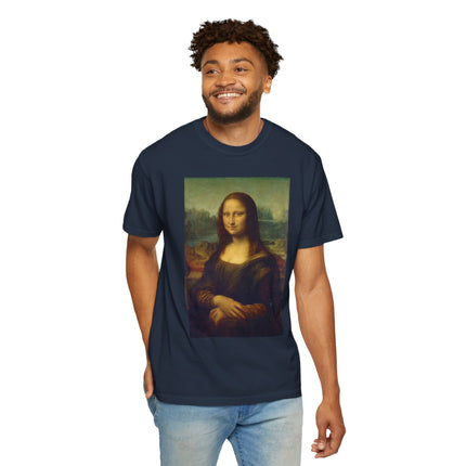 Mona Lisa by Leonardo da Vinci Unisex Garment-Dyed T-shirt