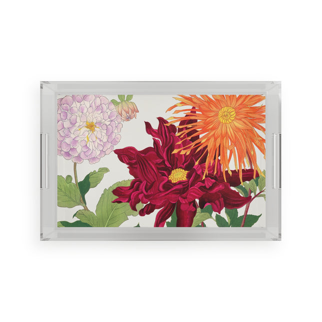 Dahlia by Tanigami Kônan Acrylic Serving Tray