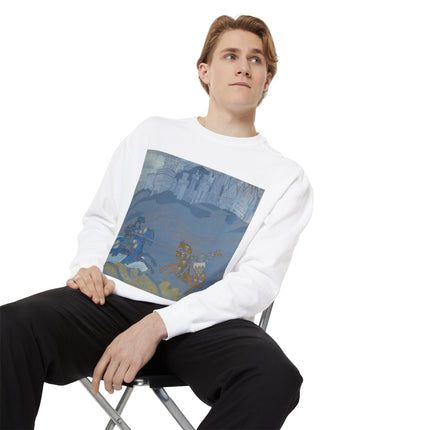 The Duel by Nicholas Roerich Unisex Garment-Dyed Sweatshirt