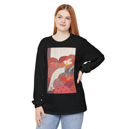 Les Coussins by Georges Lepape Garment-dyed Long Sleeve T-Shirt