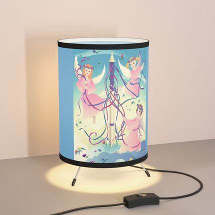 Angelic Revelry Tripod Lamp