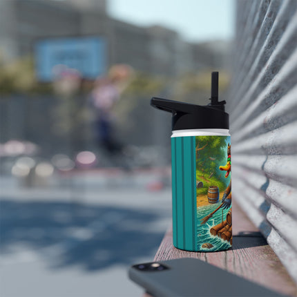 The Daring Drake Stainless Steel Water Bottle, Standard Lid