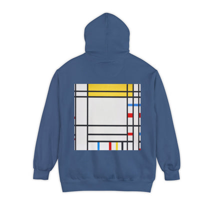 Place de la Concorde by Piet Mondrian Unisex Garment-Dyed Hoodie