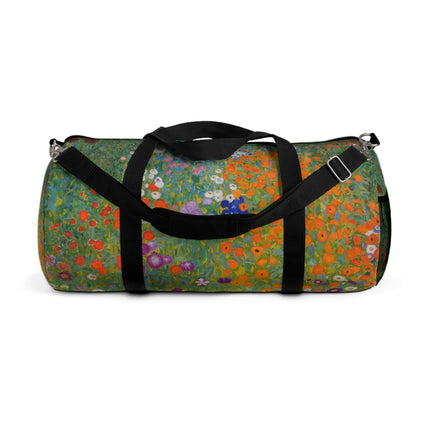 Cottage Garden by Gustav Klimt Duffle Bag