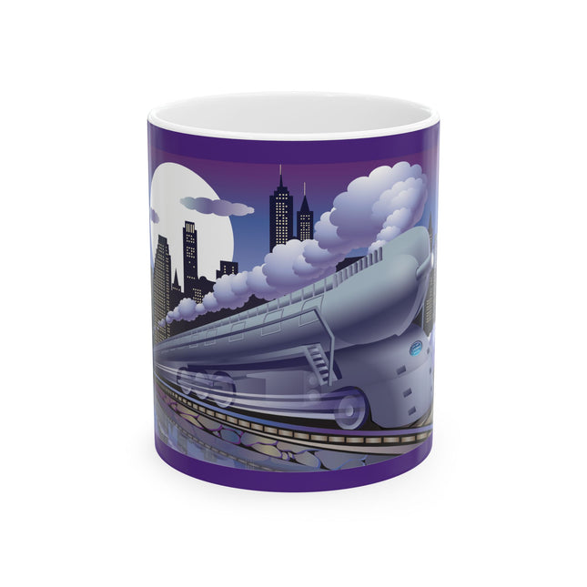 The Art Deco Bullet Train 11 oz Ceramic Mug