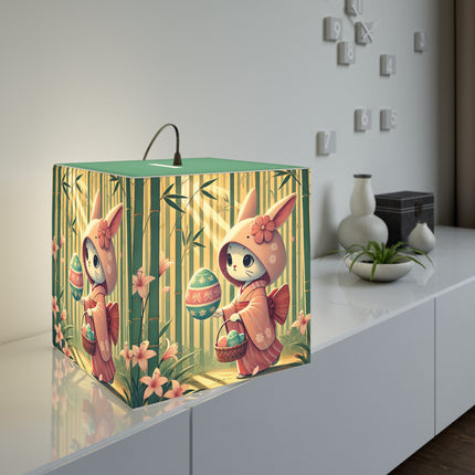 Geisha Kitten’s Easter Light Cube Lamp